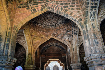 Low angle view of historical building