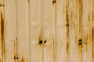 Full frame shot of rusty metal door