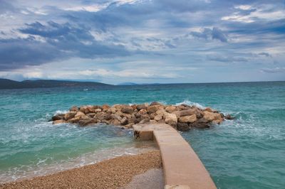 Scenic view of sea against sky