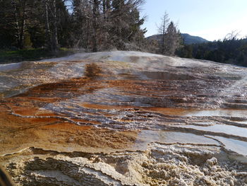 River flowing through rocks