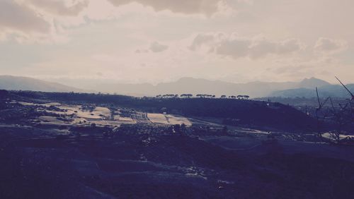 Road in city against sky