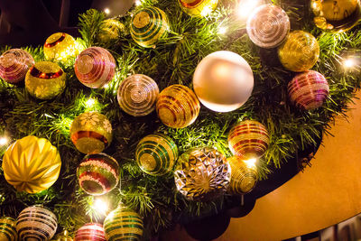 Close-up of illuminated christmas decoration