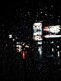 Close-up of wet window in rainy season