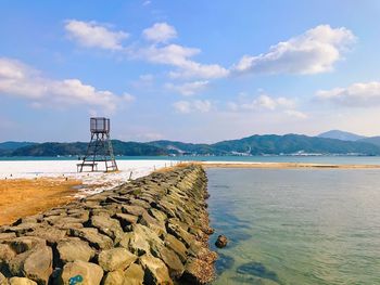 Scenic view of sea against sky