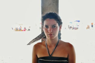 Portrait of young woman