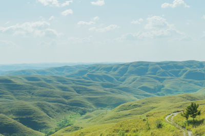 Scenic view of landscape against sky