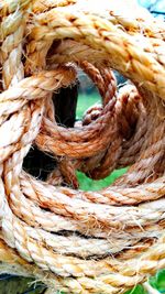 Close-up of wicker basket in grass