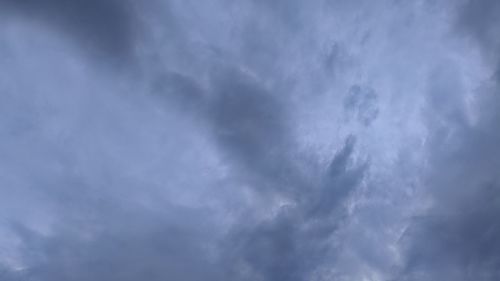 Low angle view of storm clouds in sky