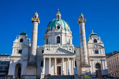 Saint charles church located on the south side of karlsplatz in vienna built on 1737
