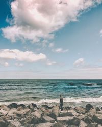 Scenic view of sea against sky