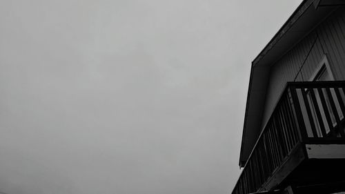 Low angle view of modern building against sky