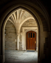 Entrance of historic building