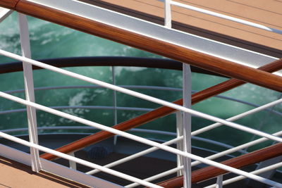 Full frame shot of railing