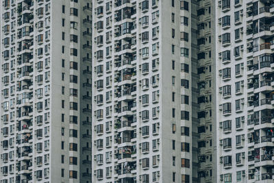 Low angle view of modern buildings in city