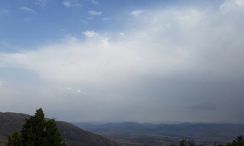 Scenic view of landscape against sky