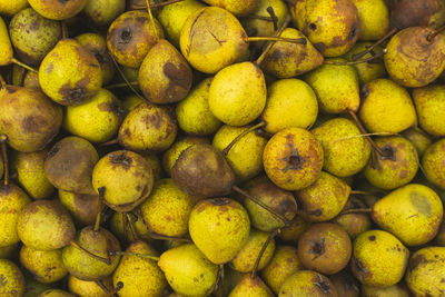 Full frame shot of fruits for sale in market