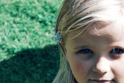 Close-up portrait of girl
