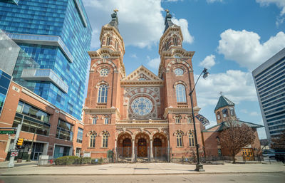 Historic cathedral of st. mary of detroit, michigan on february 27, 2024
