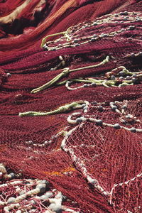 Close-up of fishing net