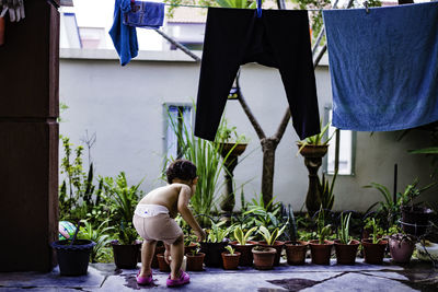 Gardening in the sun