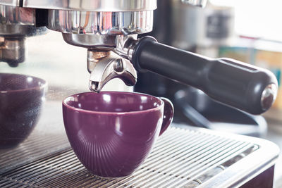 Close-up of coffee maker