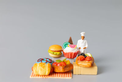 Close-up of food on table