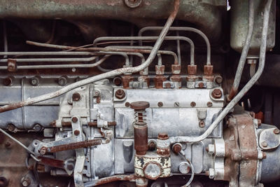 Close-up of machine part