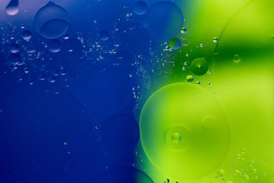 Close-up of bubbles in liquid