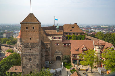Kaiserburg in nürnberg against sky