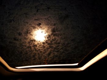 Close-up of illuminated lamp