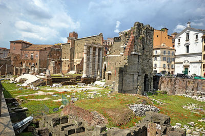 Remains of roman forum of augustus
