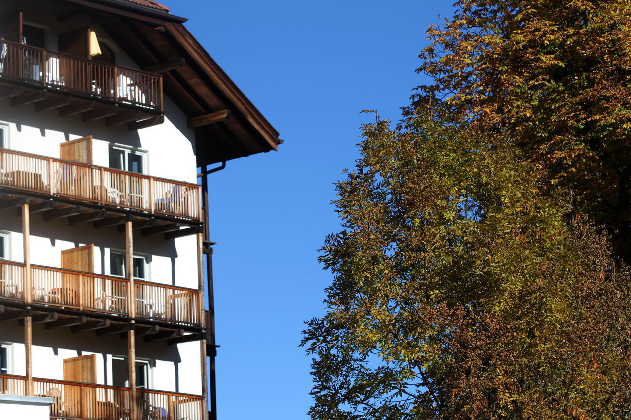 Wooden balconies