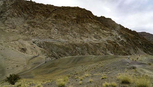Scenic view of rocky mountains against sky