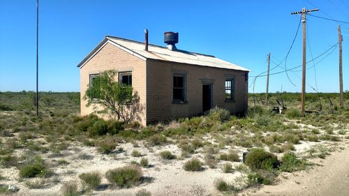 Abandoned ghost town house