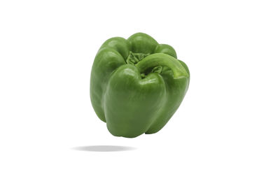 Close-up of bell pepper against white background