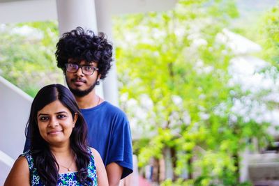 Portrait of a smiling young couple