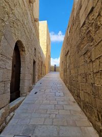 Corridor of historic building