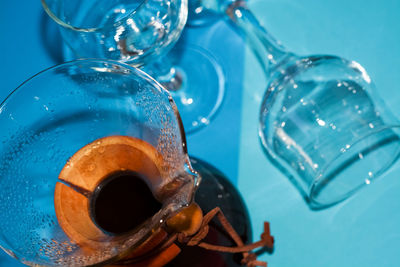 Close-up of glass of water