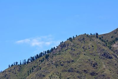 Low angle view of mountain against sky