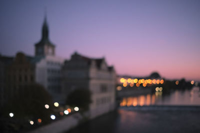 Prague at dusk