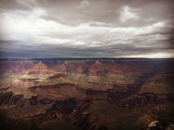 Aerial view of landscape against sky