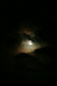 Moon in sky at night