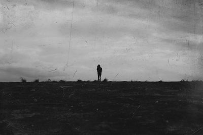 Woman standing on landscape