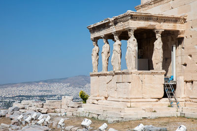 View of historical building against clear sky