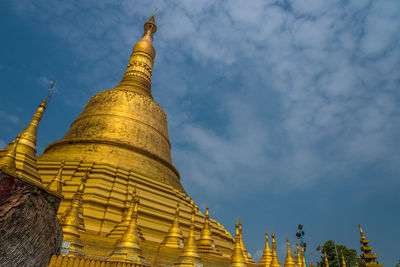 Low angle view of historical building against sky