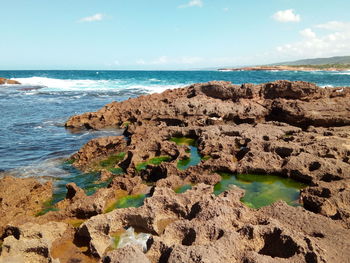 Scenic view of sea against sky