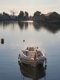 Scenic view of calm lake