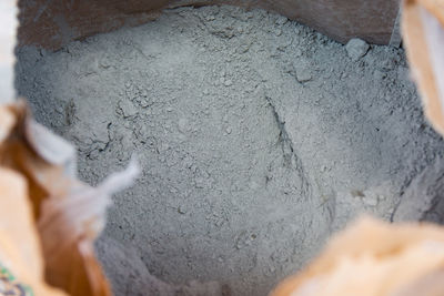 High angle view of person working