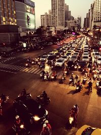 Traffic on city street