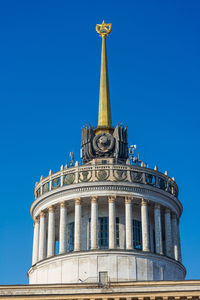 Tower of the main pavilion. exhibition of achievements of the national economy of the ukrainian ssr.